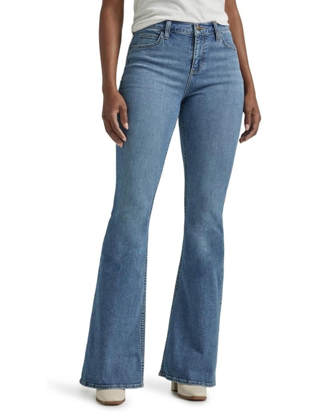 Women's Mid Rise Flare Jeans - Legendary Fit, Stylish & Comfortable Denim